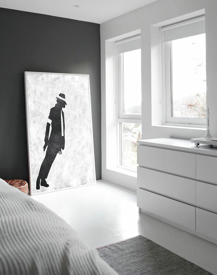 Huge Canvas Art On Canvas,Black And White Minimal Painting On Canvas - Contemporary Art Canvas Painting